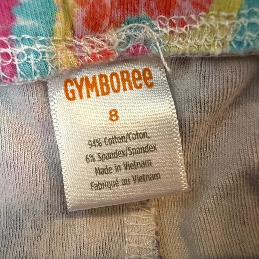 GYMBOREE Colorful Floral and Patterned Leggings Set/6 pieces size 8